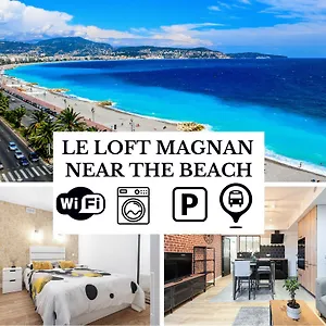 Le Loft Magnan - Ac- Pres - Wifi - Parking - Confort Et Moderne - Supermarches Et Tram Proches Nizza